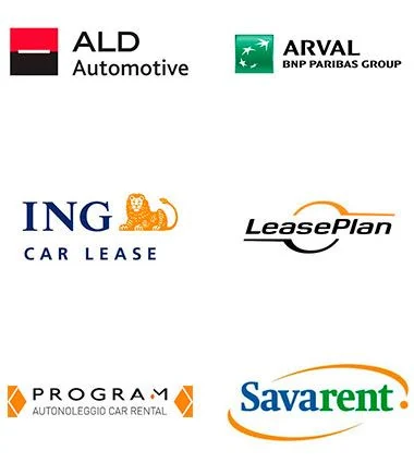 I marchi di alcune società di leasing: ALD Automotive, Arval, ING Car Lease, LeasePlan, Program e Savarent